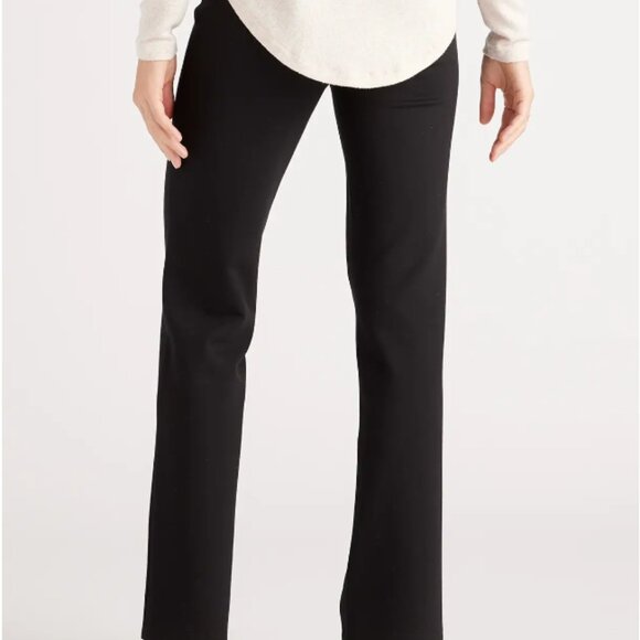 Quince Women's‎ Black Ultra Stretch Straight Leg Pants - Size M Medium - Picture 5 of 5